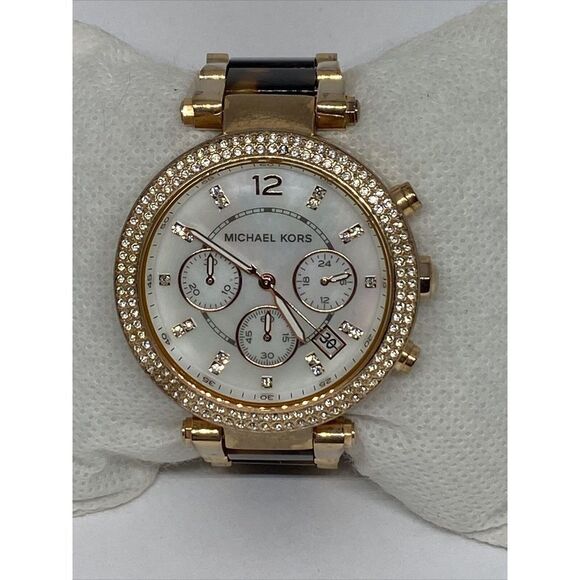 Michael Kors Parker MK5491 Womens Stainless Steel Analog Dial Quartz Watch WO320 - Picture 3 of 12